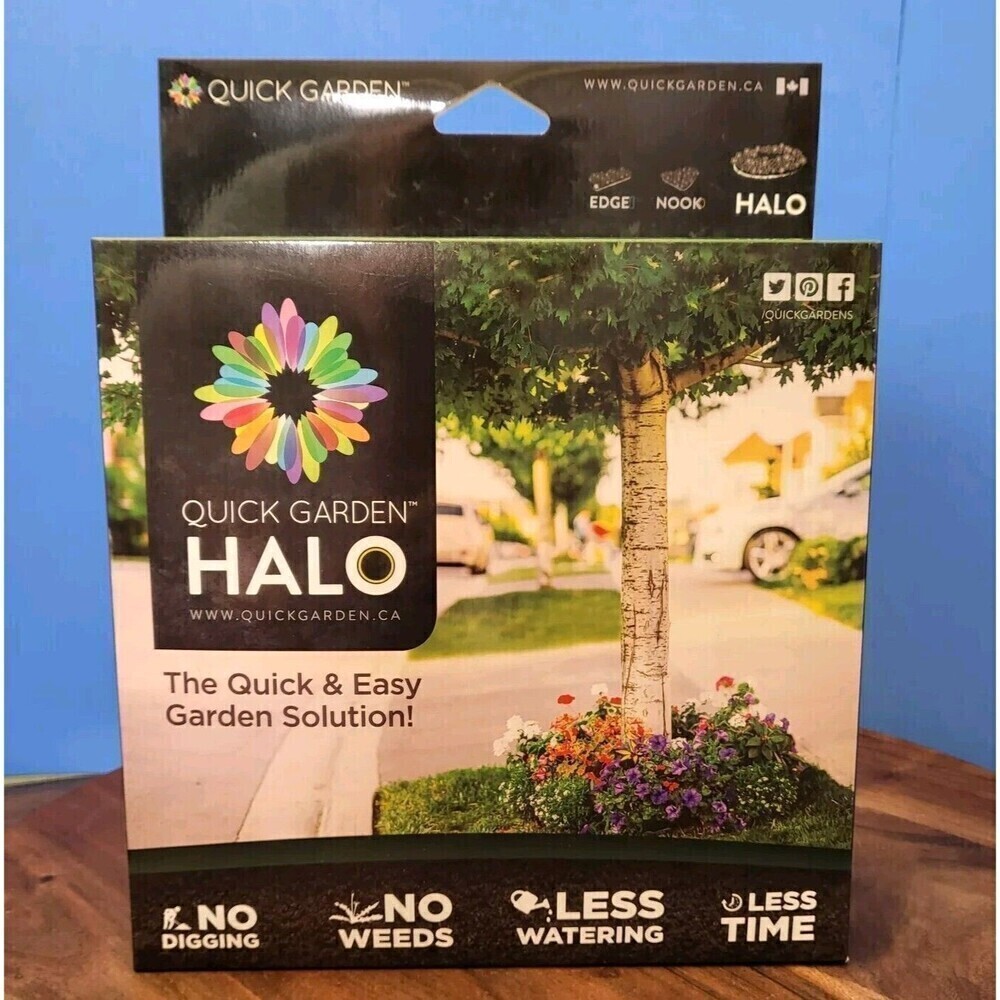 Quick Garden Halo Landscaping Fabric Form for Circular Beds